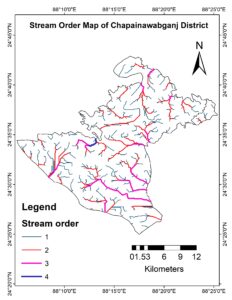 চাঁপাইনবাবগঞ্জ জেলার Drainage Density