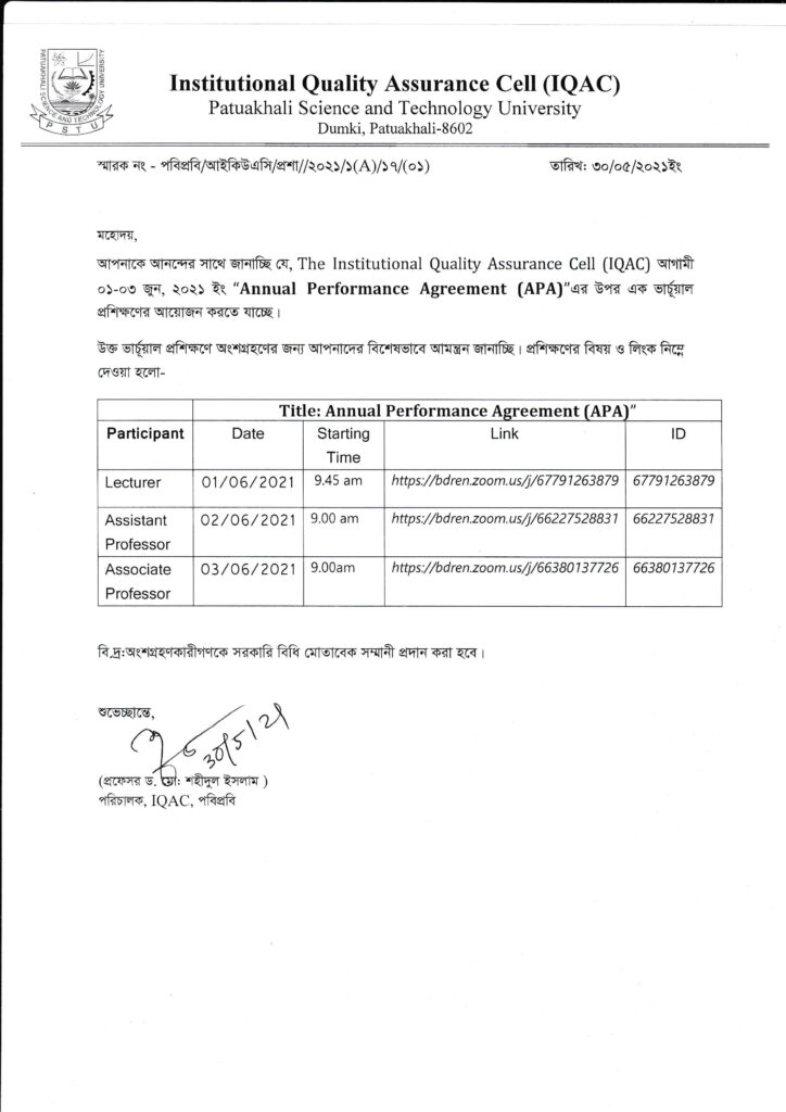 Annual performance Agreement