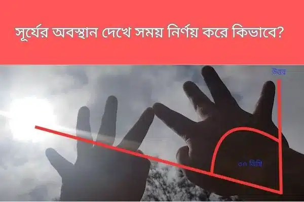 সূর্য দেখে সময় নির্ণয়