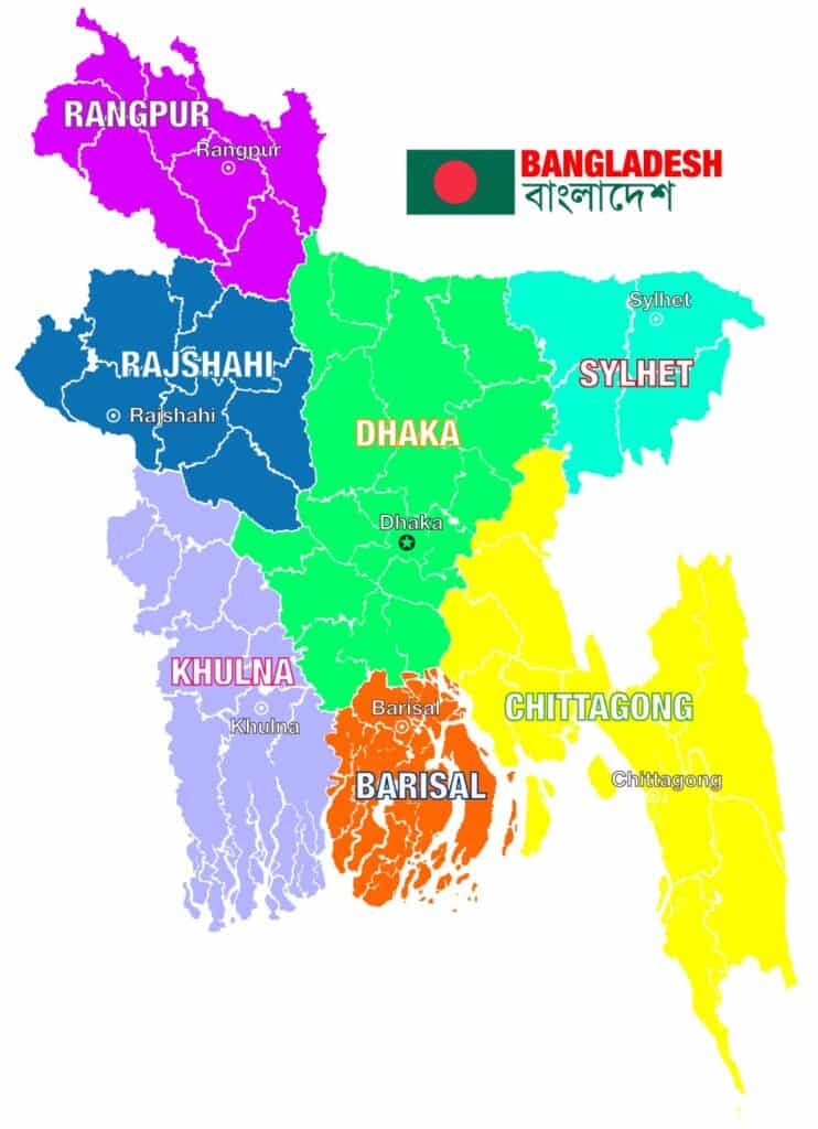 Political Map Bangladesh