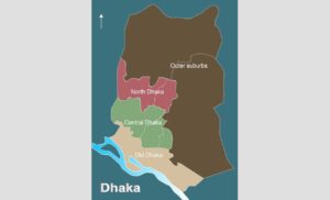 Map of Bangladesh Dhaka City