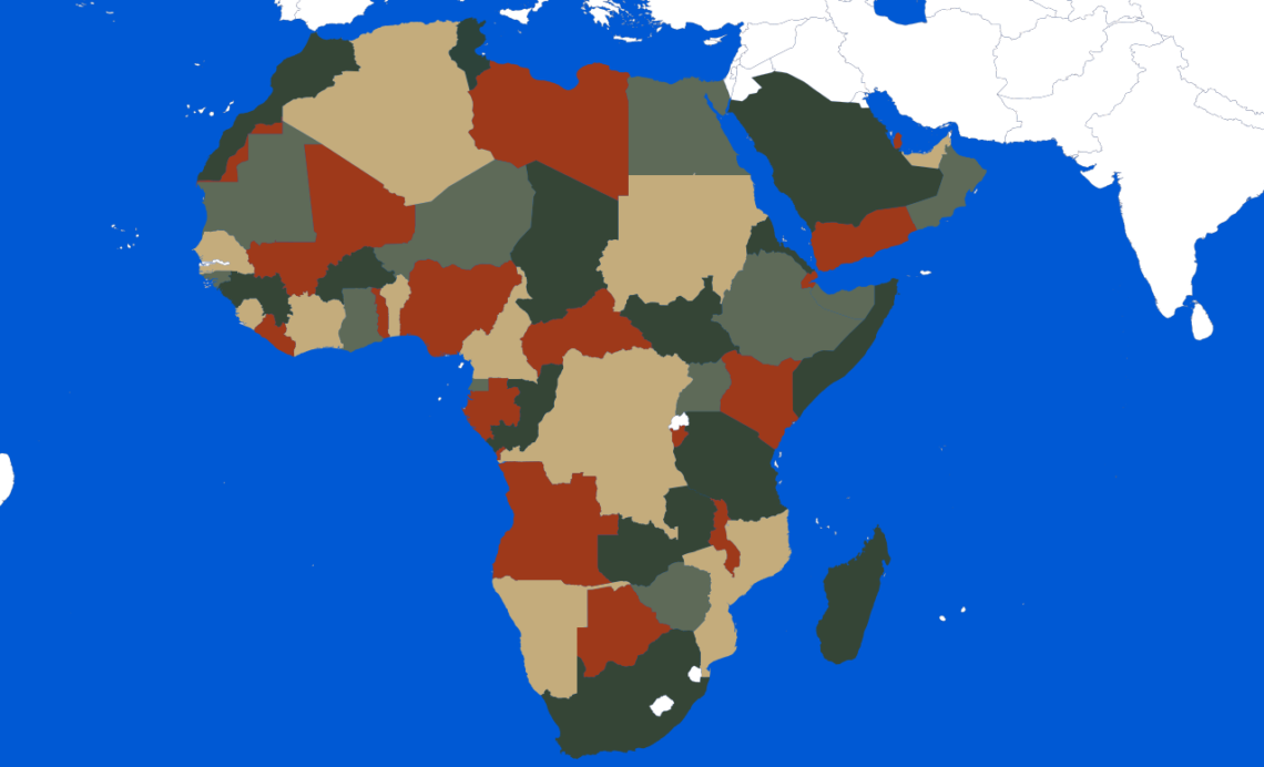 outline map of africa continent