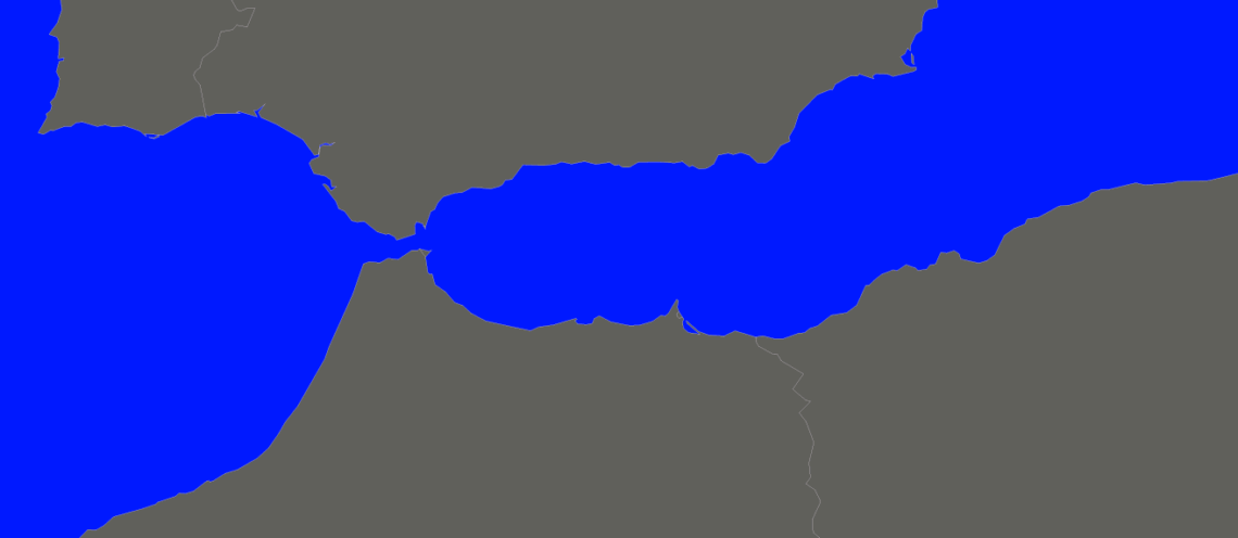 Map Gibraltar Strait