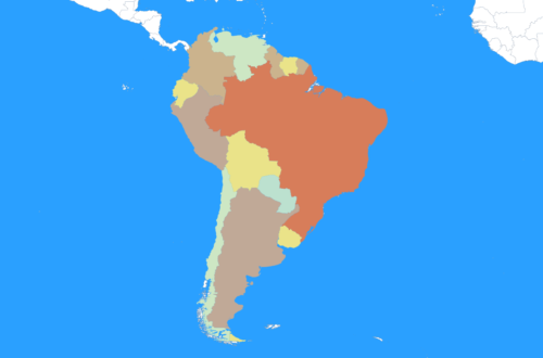 political map of south america
