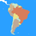 political map of south america