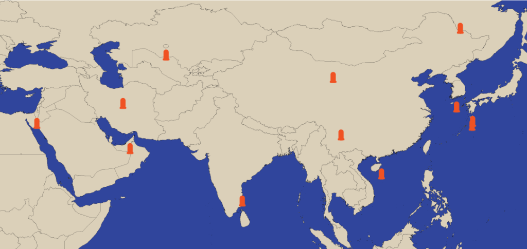 space centers in Asia