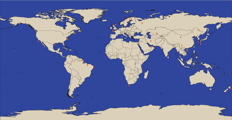 where is kennedy space center located on the map