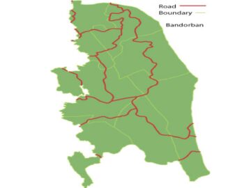 Bandarban Sadar Thana Map