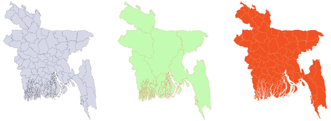 Bangladesh District Map of Bangladesh