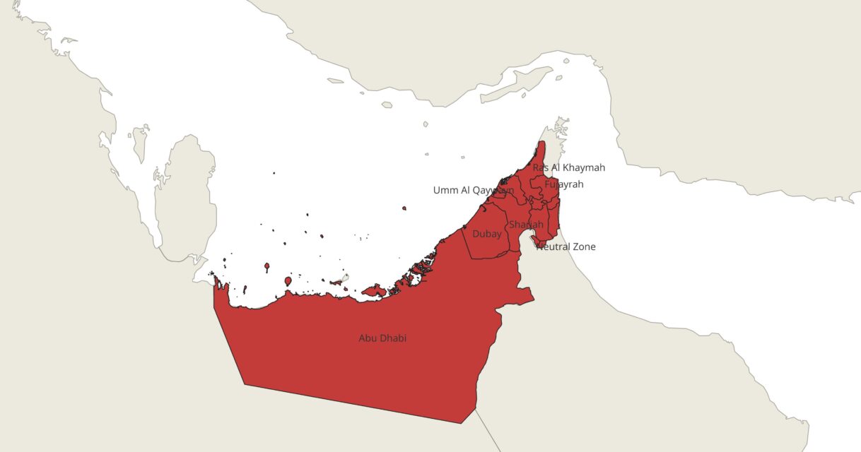 Map of abu dhabi