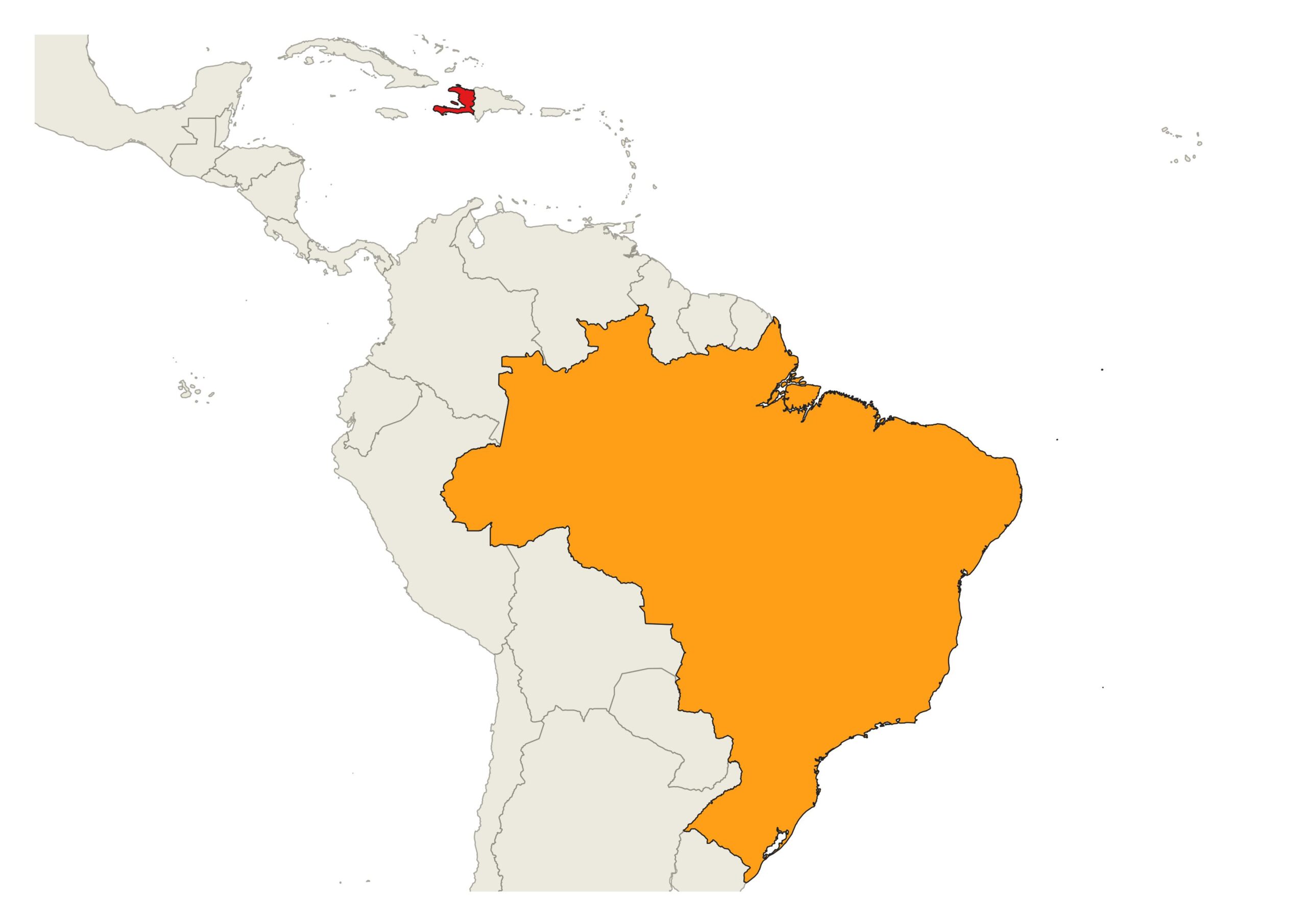 Brazil and Haiti