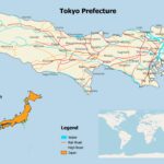 Tokyo Prefecture Map of Japan