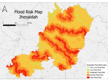 Flood Risk Map of Jhenaidah Download HD Image Flood Risk Map of Jhenaidah